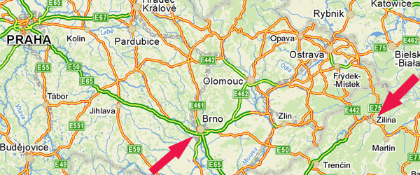 orientační mapa